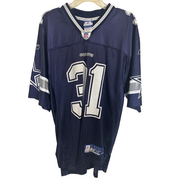 Roy Williams #31 Dallas Cowboys Reebok NFL Jersey Men’s Medium Navy Silver - Picture 2 of 11